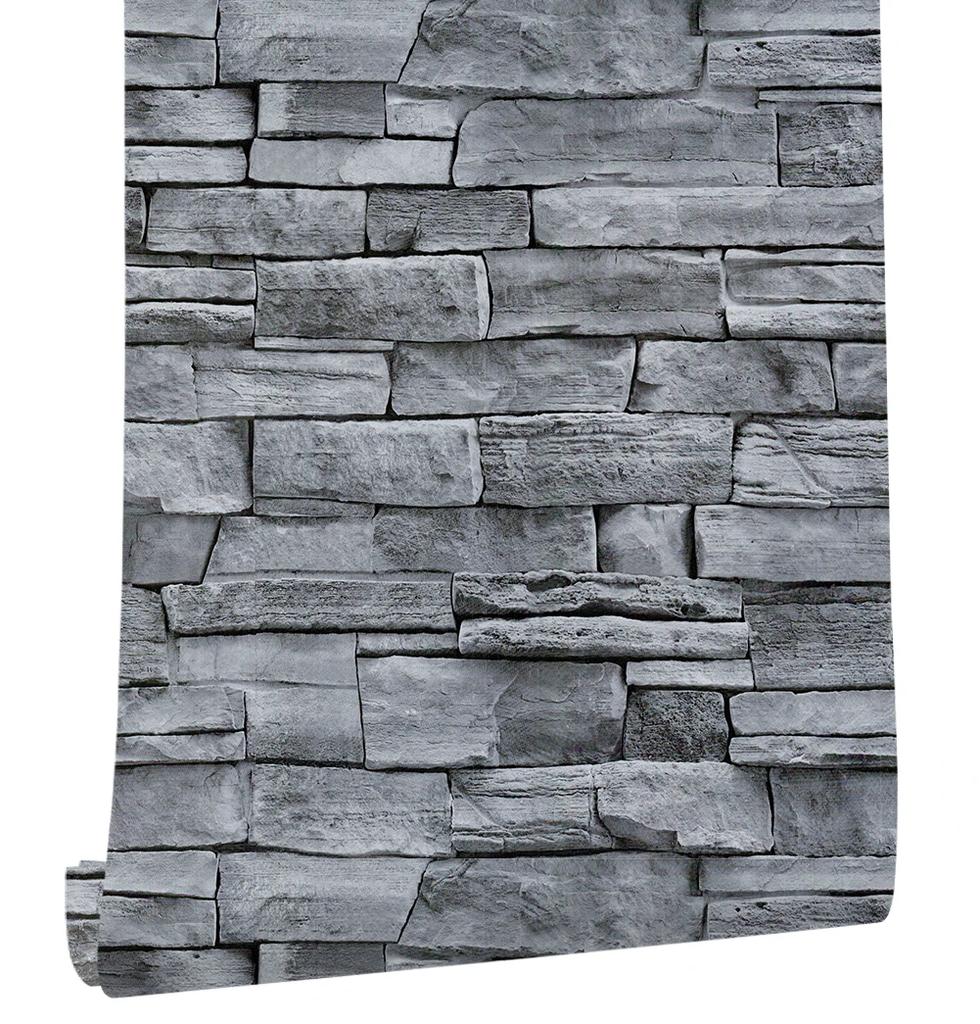 Stone Peel and Stick Wallpaper Decoration Stone Wallpaper Self-Adhesive Wall Paper for Home Decor TV Wall Easy To Peel Stick