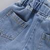 Mädchen Denim Shorts Teenager Mädchen Sommer Stickerei Hosen Kinder Kleidung Kinder Blumen Stickerei