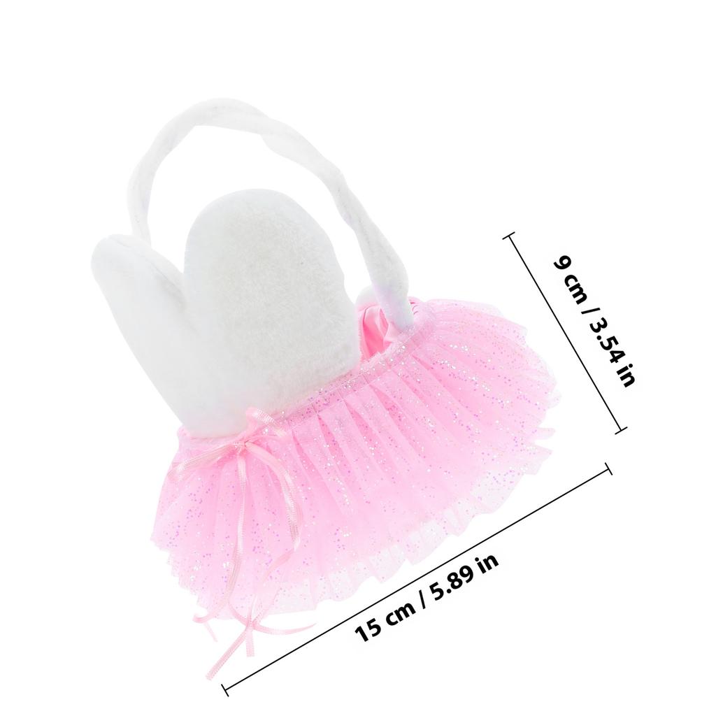 Handheld Flower Basket for Easter Party Vibrant Bunny Ear Design Ideal for Picnics Beach Events Easter Tote Basket with Sturdy