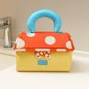 Oxford cloth Mushroom Makeup Bag Multifunctional Toiletry Bag Kawaii Handheld Cosmetic Case  Girls