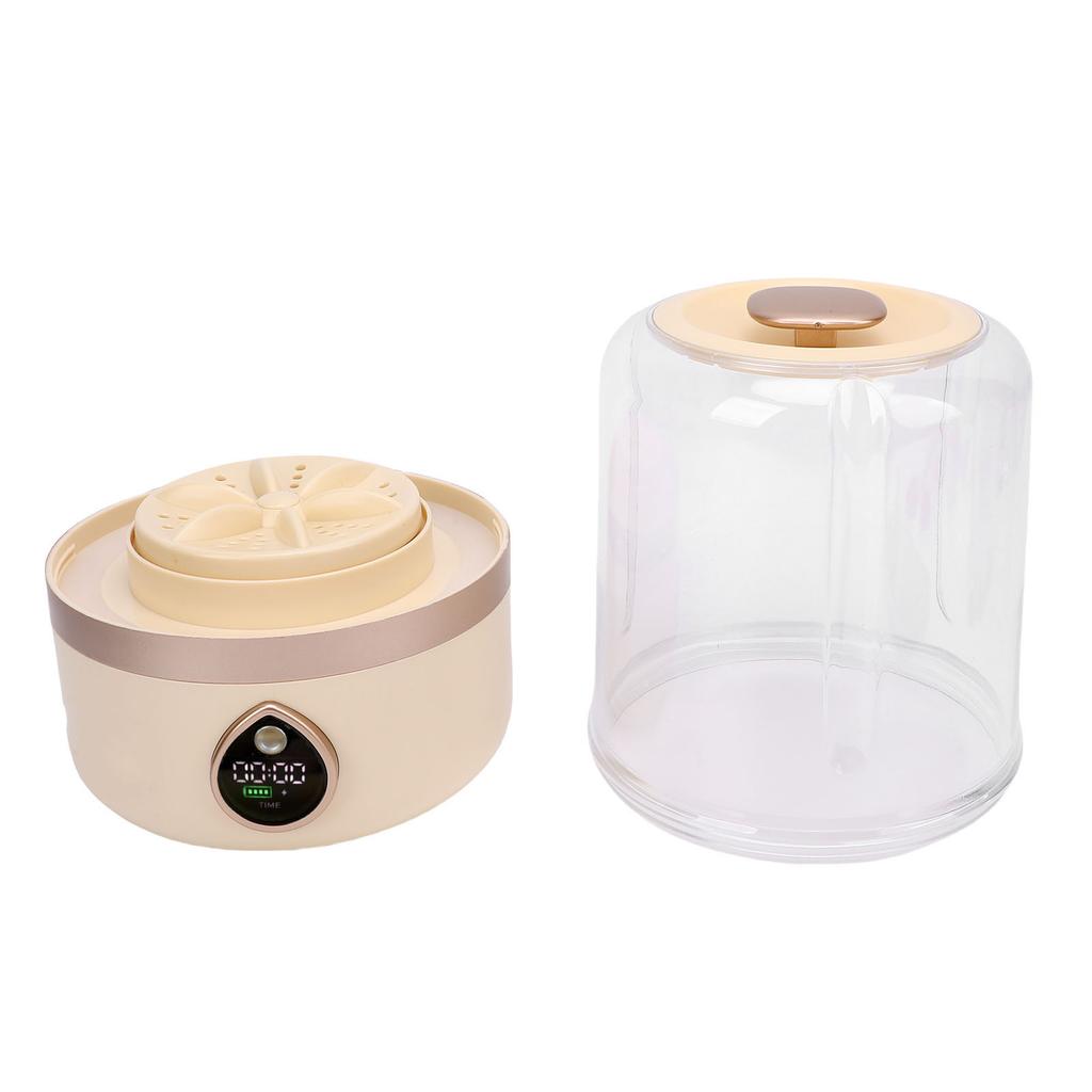 Underwear Washing Machine USB Plug in Portable Deep Clean 2 Modes Underwear Washer with Time Display for Socks Panties