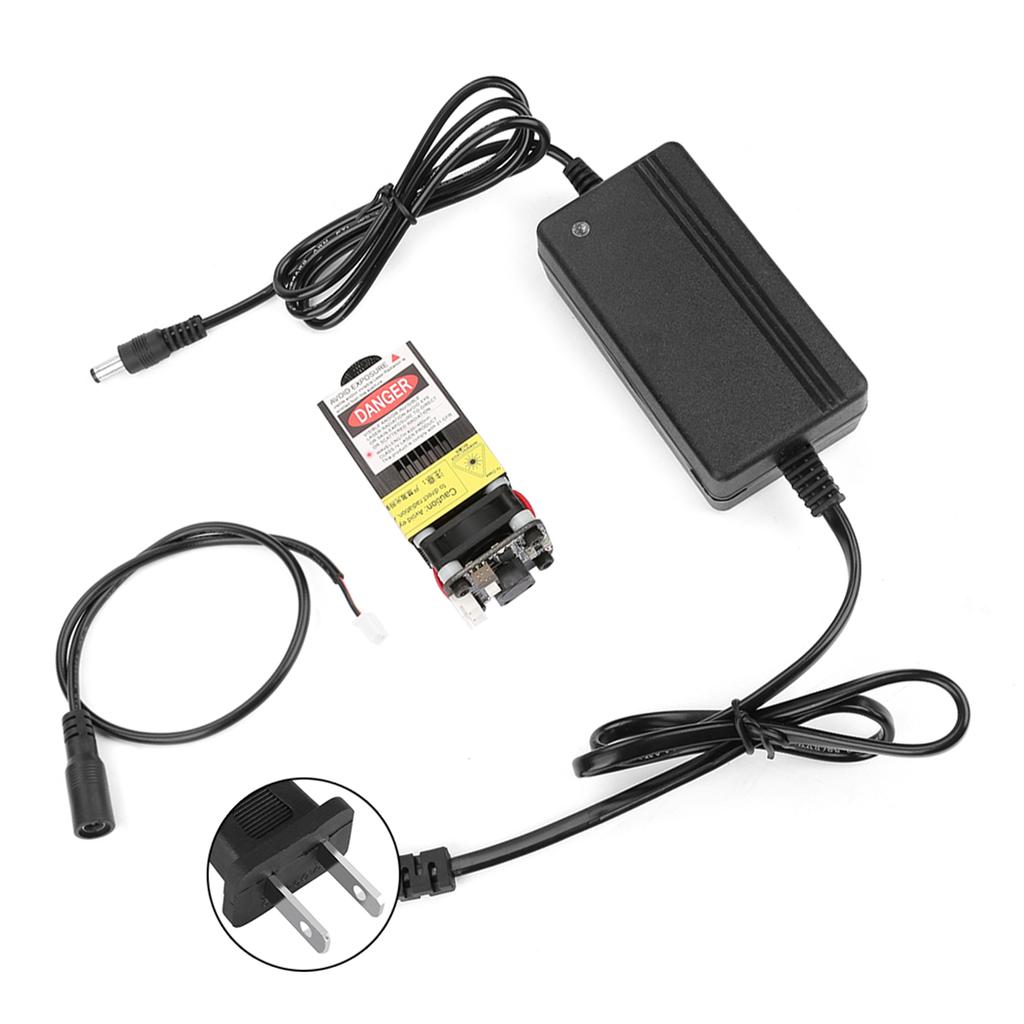 2.3W 445nm Focusable Blue Laser Module TTL PWM+Power Adapter for DIY Laser Engraver