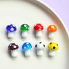 Colorful Cartoon Mushroom Glass Bead Pendants for DIY Jewelry Making - Earrings, Necklaces, and Accessories