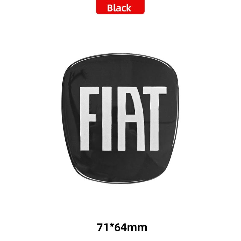 44mm 71mm 75mm 89mm Car Front Rear Logo Auto Grille Emblem sticker steer wheel Accessories For Fiat Abarth 500 Bravo Punto Panda