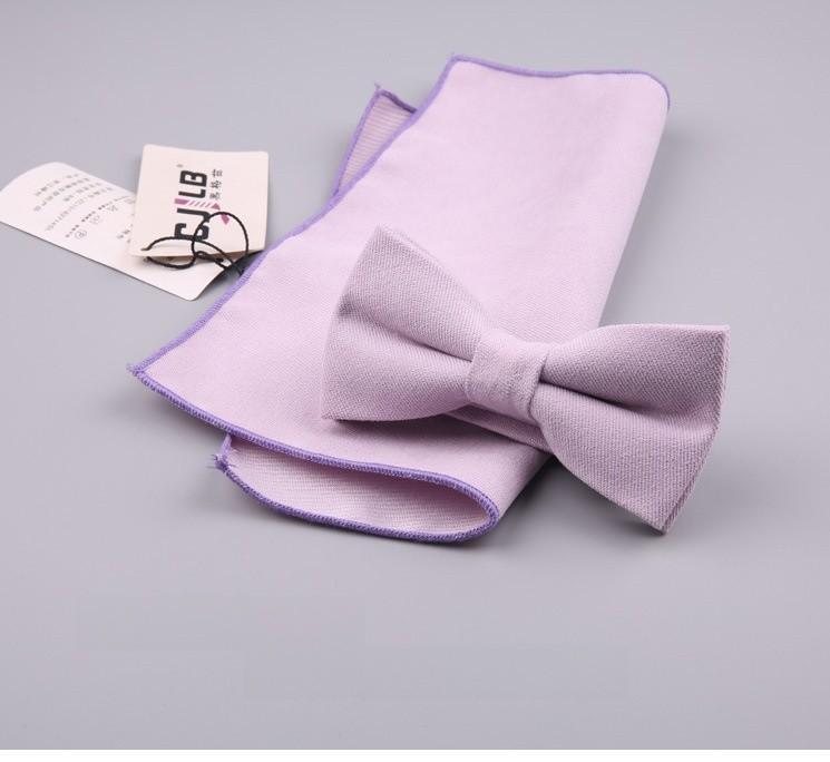 

Classic Cotton Bow Tie Pack With Pocket Square For Men Women Formal Wear Style O