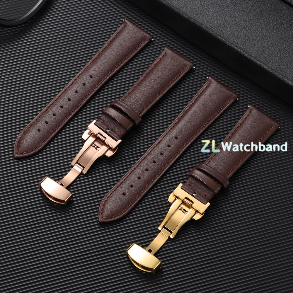 Bracelet de Montre en Cuir 18mm 20mm 22mm Bracelet à Libération Rapide 12mm 14mm 16mm Bracelet de Montre en Cuir Hommes Femmes Bracelet de Montre à Boucle Déployante