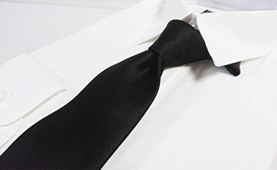 Style Made In Formal Formal Memorial Silk [Michiko London] [Zero Cravat] Necktie, Black, Plain, Japan, Clothing, Clothes, Funerals, Ceremonies, 100%