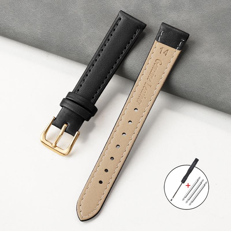 8mm 10mm 12mm 14mm 16mm 18mm 20mm 22mm 24mm PU Leather Watch Strap for Men Women Soft Leather WristBand Universal Sport Bracelet