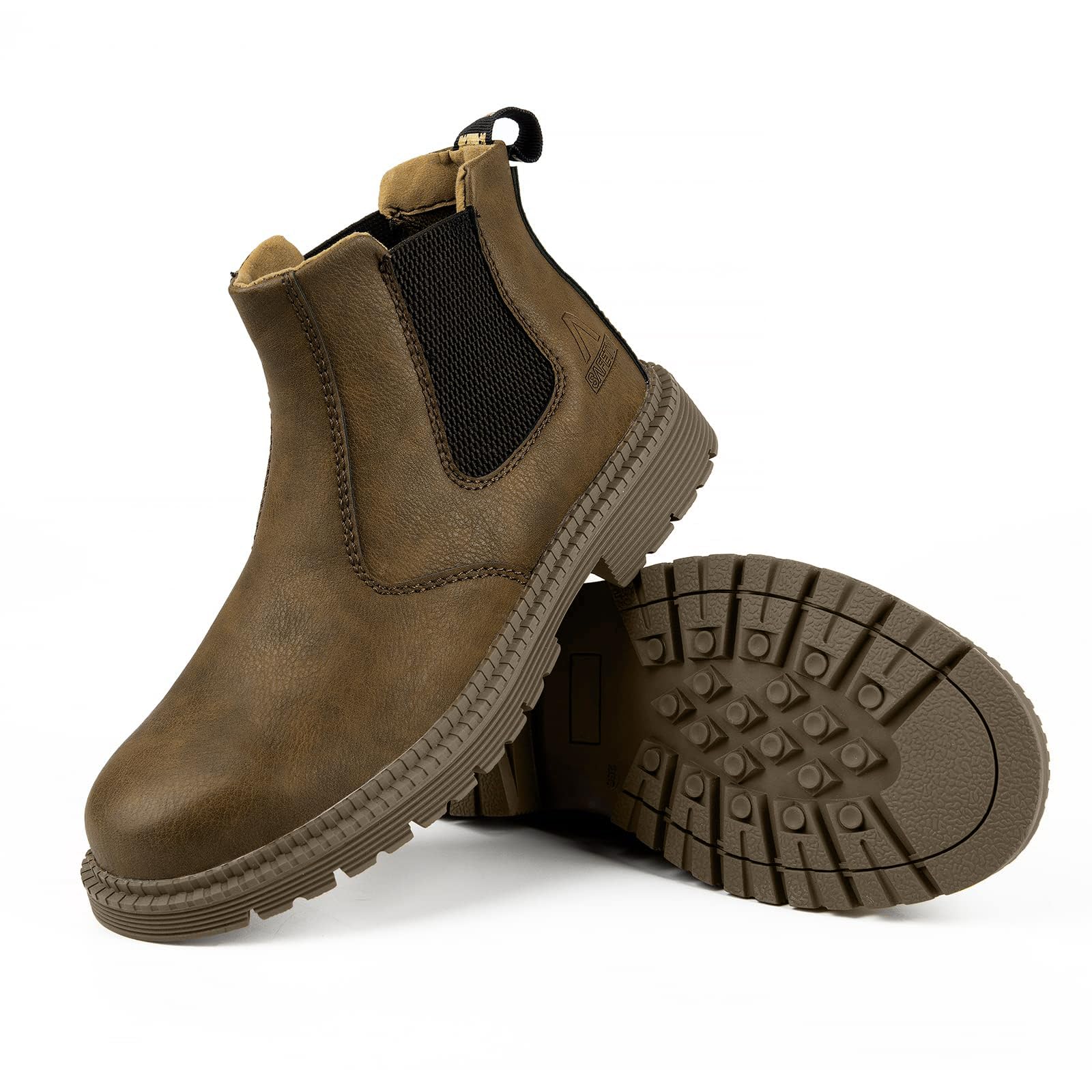 

PAFHL Защитные рабочие ботинки со стальным подноском Защитные ботинки для мужчин и и Размеры Ботинки, Высокие, Водоотталкивающие, Подносок, Противоскользящие, Носок,