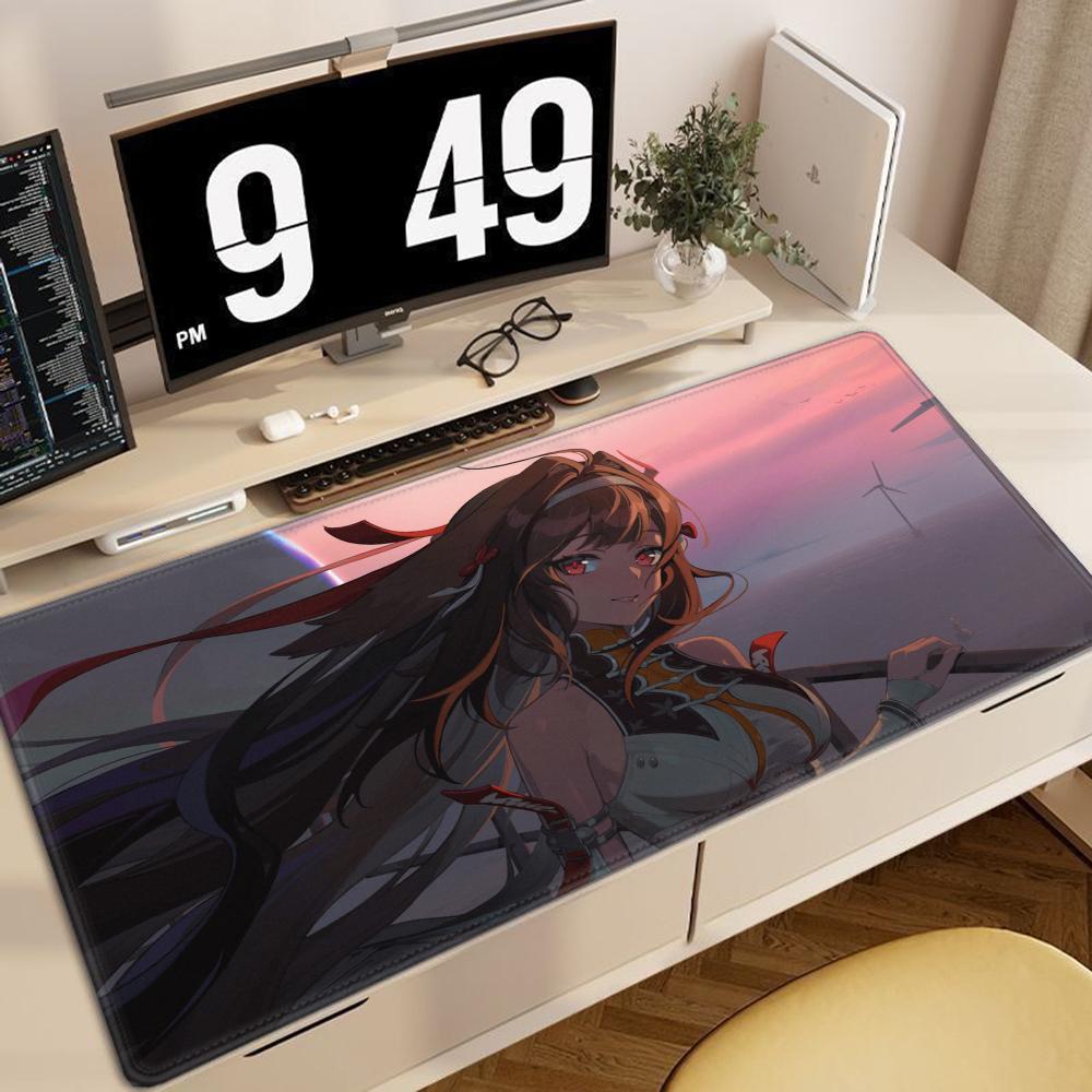 Ye Shunguang Mauspade Neu Zenless Zone Zero Anime Mädchen Spiel PC Zubehör Rutschfestes Mauspade XXL ZZZ Büro Tastatur Schreibtischmatte