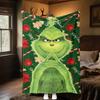 Grinch Christmas Adventure Plush Blanket Soft Comfortable All Seasons Blanket Sofa Office Naps Blanket Outdoor Travel Throw Perfect Gift