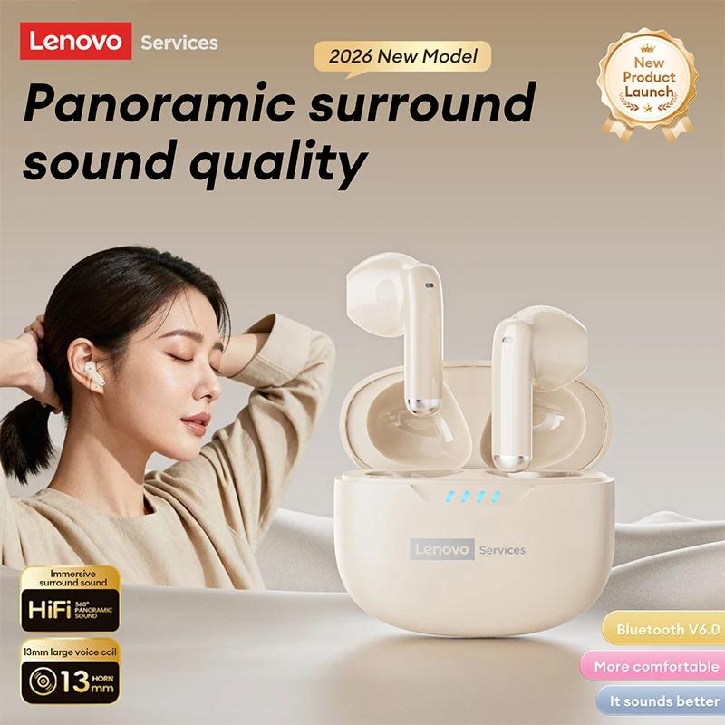 Originální bezdrátová sluchátka Lenovo LE259 Bluetooth 6.0 HIFI Herní sluchátka s potlačením hluku Sluchátka na cvičení Přehrávání hudby Stereo Sportovní sluchátka