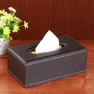 Light Luxury Leather Tissue Box Living Room Coffee Table Napkin Holder Creative Home Car Dining Room Commercial Paper Box