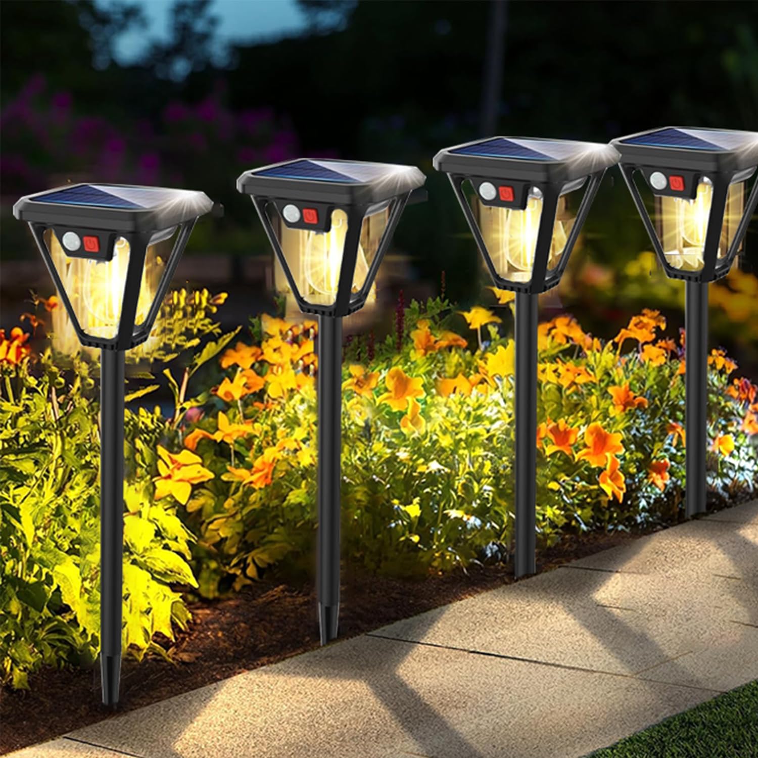 

YANHAO Garden Outdoor Solar Bulb Solar Wall Automatically Turns For Flower Easy to Pendant Crime Disaster Prevention Measures Light, Light, IP67,