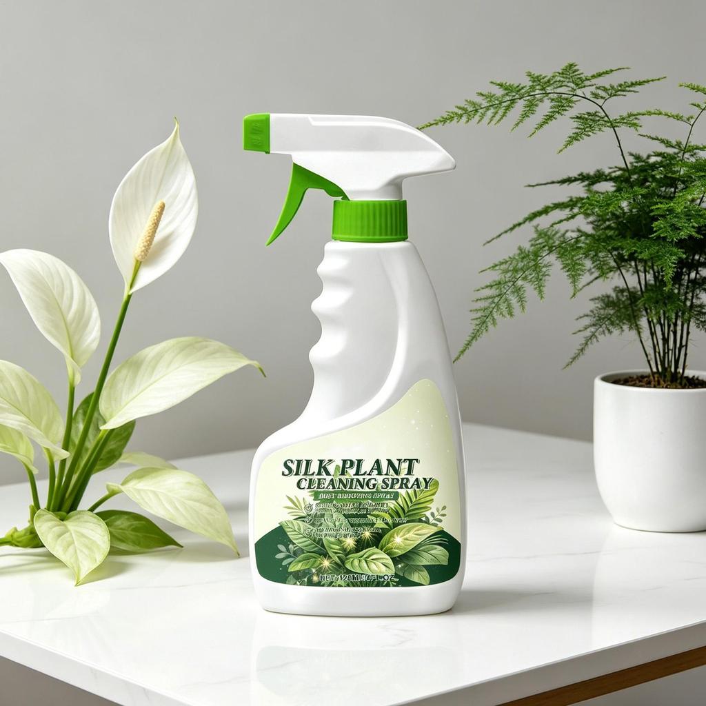120ml Seidenpflanzenreiniger Staubentferner für Kunstblumen Reinigungs-Spray für künstliche Pflanzen für Zuhause Büro Hotel Wohnung Restaurant Zimmer