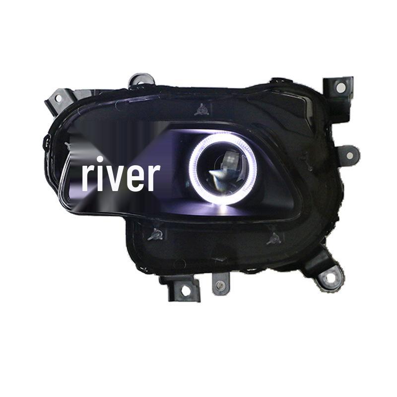 LED Headlight Assembly with Angel Eye DRL for Jeep Cherokee (2014-2018) - Mustang Style