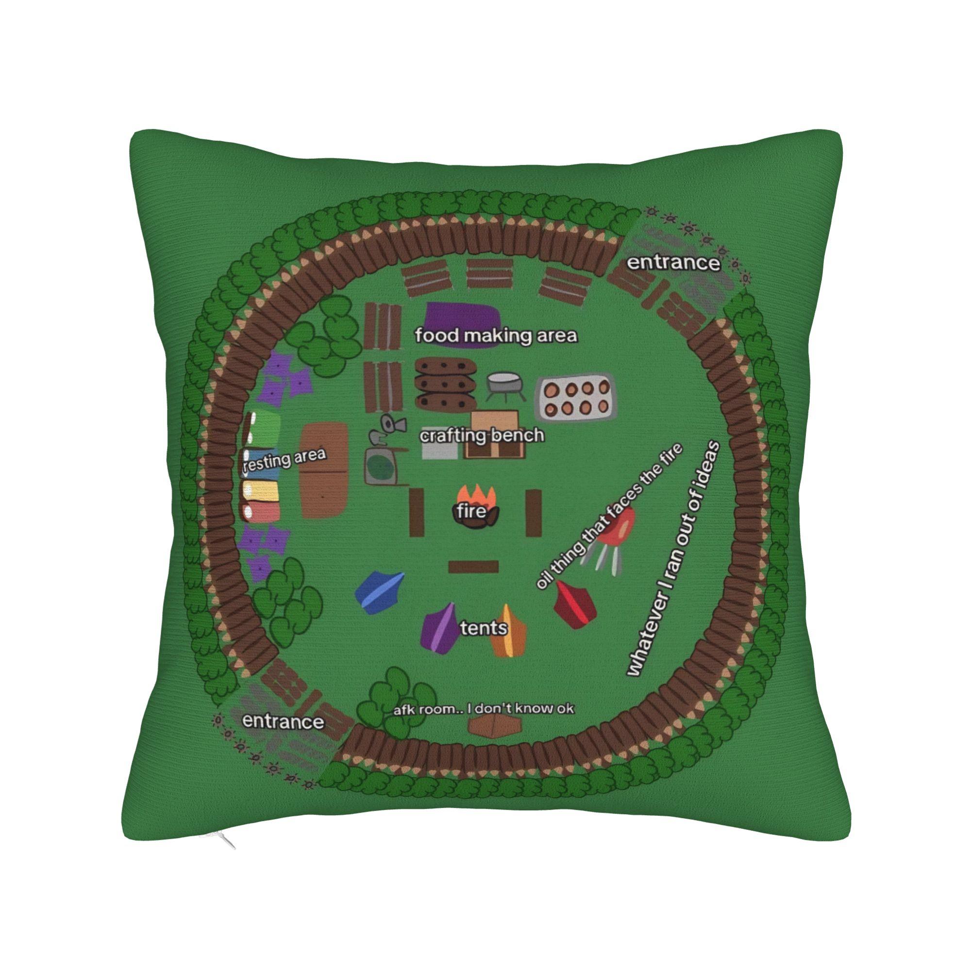 99 ночей в лесу Хэллоуин Квадратная наволочка Чехол для подушки Новинка Декор на молнии Наволочка для дивана 40x40см 30x30cm 12x12in