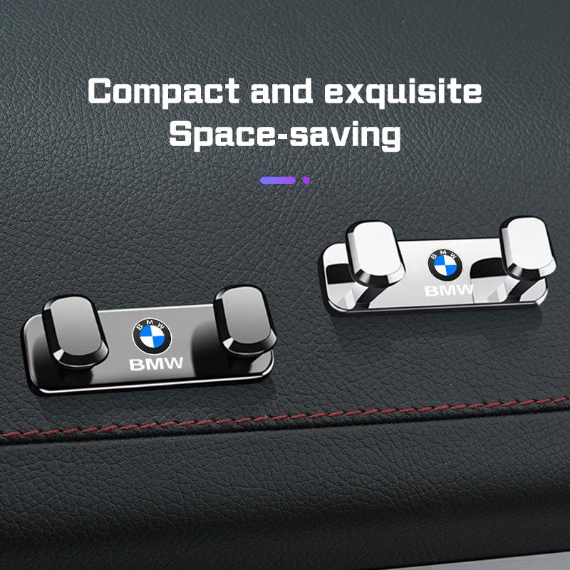 EBGU9 Adhesive Car Dashboard Hook For BMW X1 X3 X5 X6 X7 1 3 5 6 7 Series E70 E91 E87 F40 F48 G20 G30 Alloy Vehicle Hook Hanger Keys