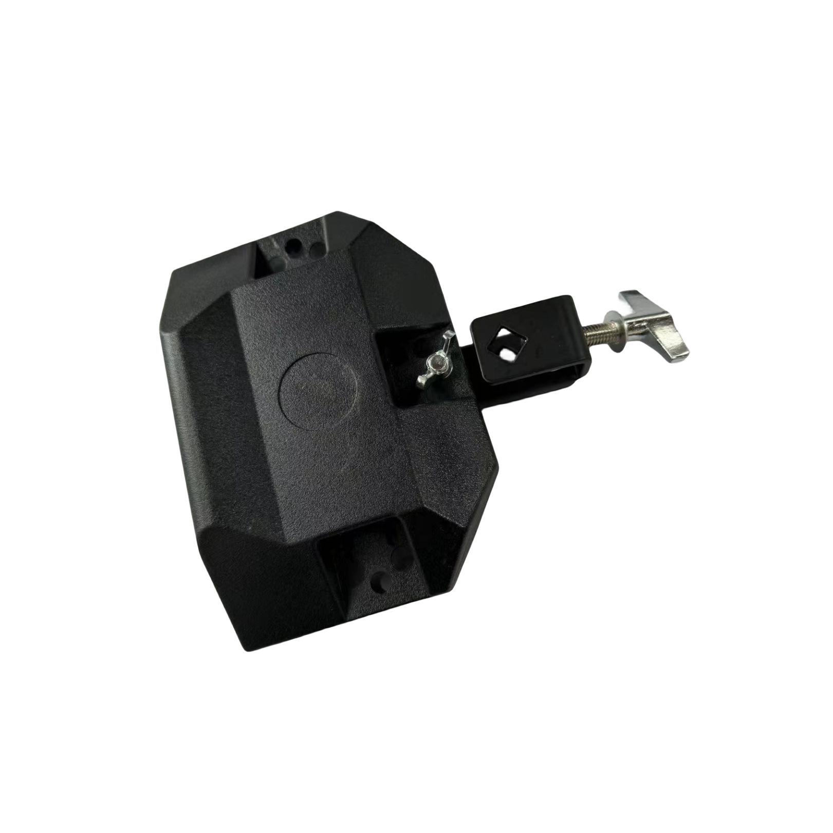 Orff Percussion Instruments: Plastic Claves, Frame Drum, Tambourine, Cowbell, Double-Tone Wood Block, Band Accessories. Three-sided Cowbell чёрный