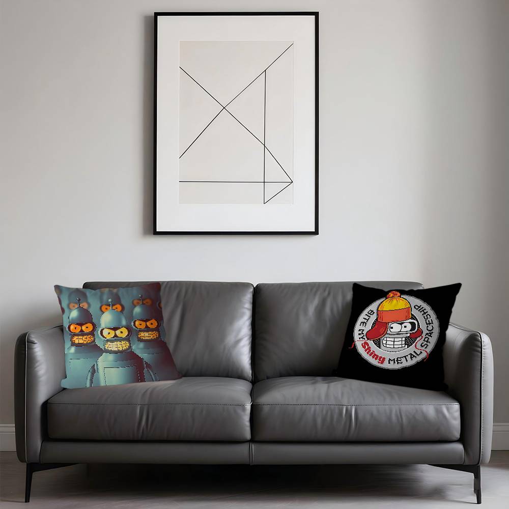 Cartoon Bender Cushion Cover Pillowcase Upholstery Sofa Throw Pillow Home Decor Pillowcas