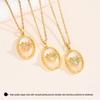 Elegant Copper Cat's Eye Bee Pendant Necklace for Women - Sparkling Chain, Urban Style