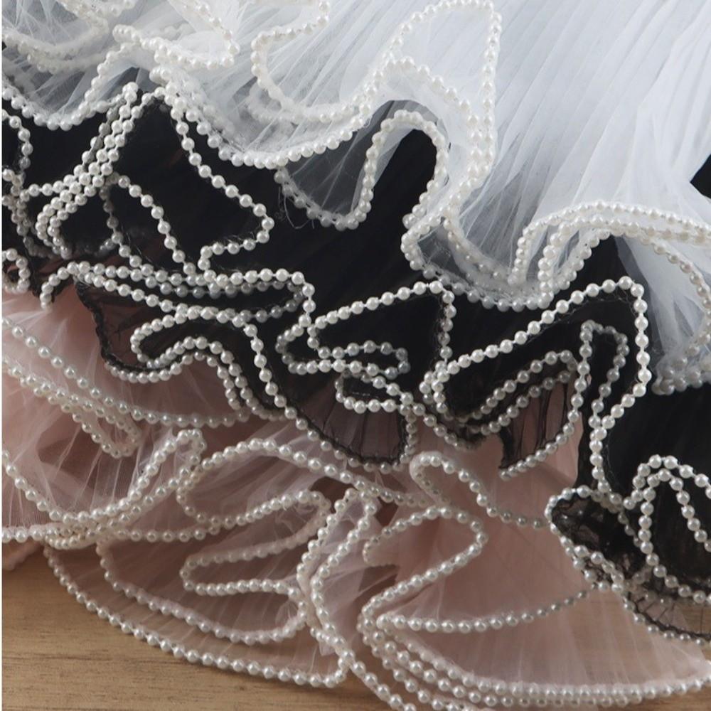 Pearl Lace Net Flower Wrap Paper Lace Mesh Bouquet Packaging Holiday Party Decoration