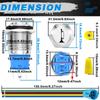 MKBKLLJY 16MM Horn Switch Raised Speaker Horn Momentary Push Button Switch DC -24V 5A