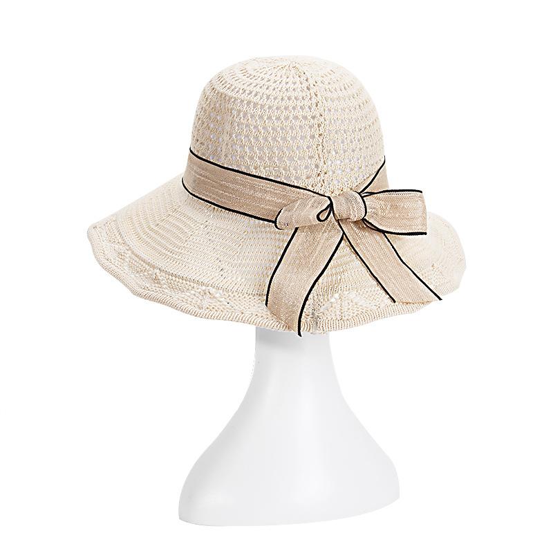 Women's New Knitted Sun Hat Women's Sun Hat Korean Version Breathable Fisherman Hat