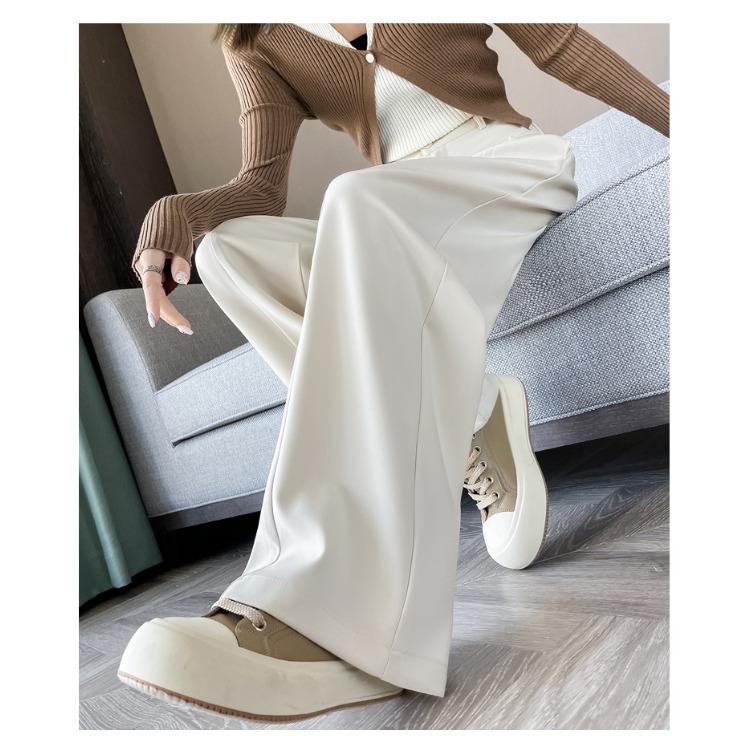 Stylish and Comfortable Women's Wide Leg Suit Pants, Perfect for Any Occasions In Autumn