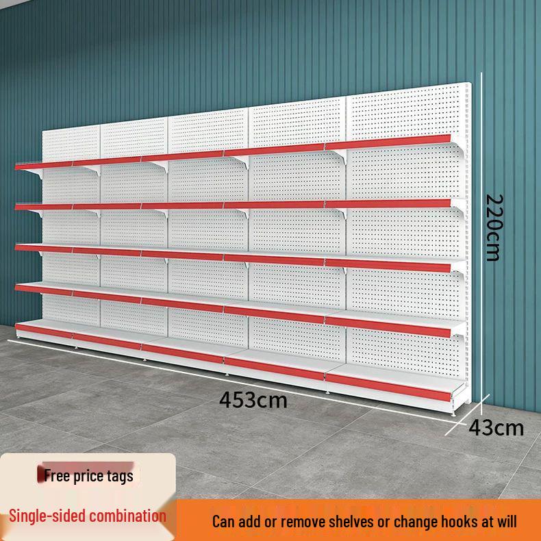 Multi-Layer Island Display Rack for Supermarkets, Convenience Stores, Pharmacies, Stationery, and Snack Shops