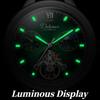 Dulunwe Luxury Men's Watch with Moon Phase & Tourbillon Retro Hollow Mechanical Wristwatch Stainless Steel Automatic Movement Men Watches