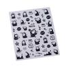 3D Halloween Nail Art Stickers: Cute Cartoon Pumpkin & Ghost Design