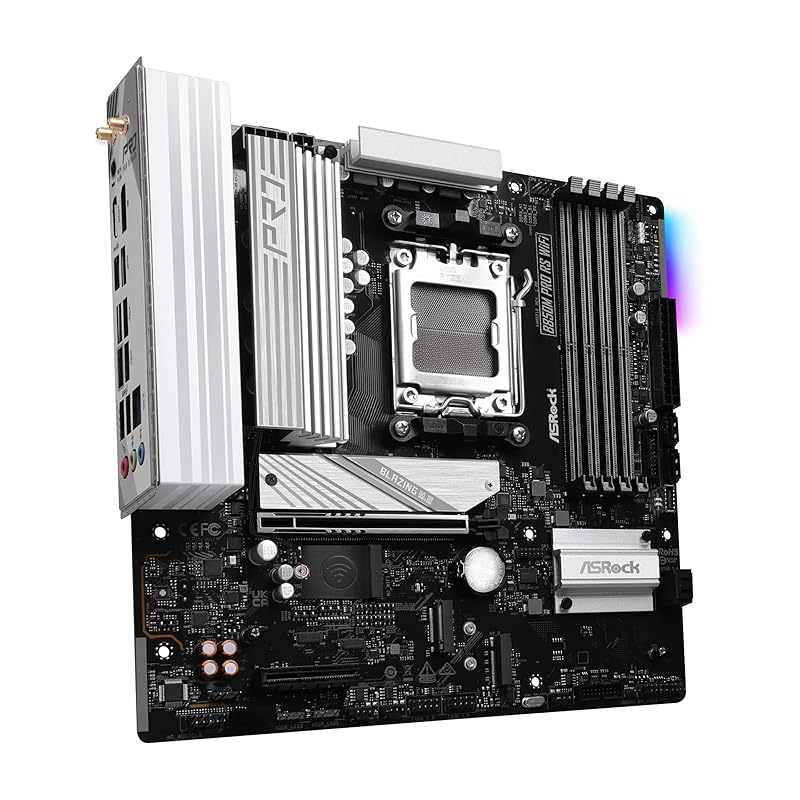 ASRock Motherboard B850M Pro RS WiFi AMD Ryzen 9000 / 8000 7000 Series CPU (Soket AM5) Correspondence DDR5 Micro ATX [Domestic Authorized Distributor