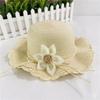 Kids Sun Hat Girls Spring Summer Straw Hat Sun Hat Sun Hat Princess Lace Flower Bag Beach Hat