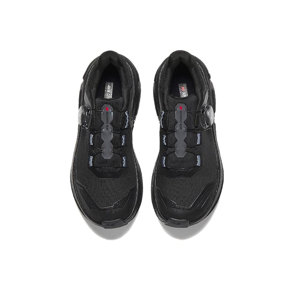 Anta Champion Glory 3 Modetrend Strapazierfähig Atmungsaktiv Rutschfest Niedrig geschnitten Freizeit Laufschuhe Damen Sneaker Schwarz Grau 122545538A-3