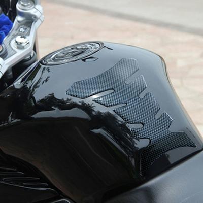 Cool Carbon Fishbone Shape Fiber Motorcycle Tank Pad Sticker Car Decoration