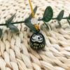 Creative Japanese Daruma Pendant Water Sound Bells Strap Car Key Bag Pray Pendant Phone Charms Gift