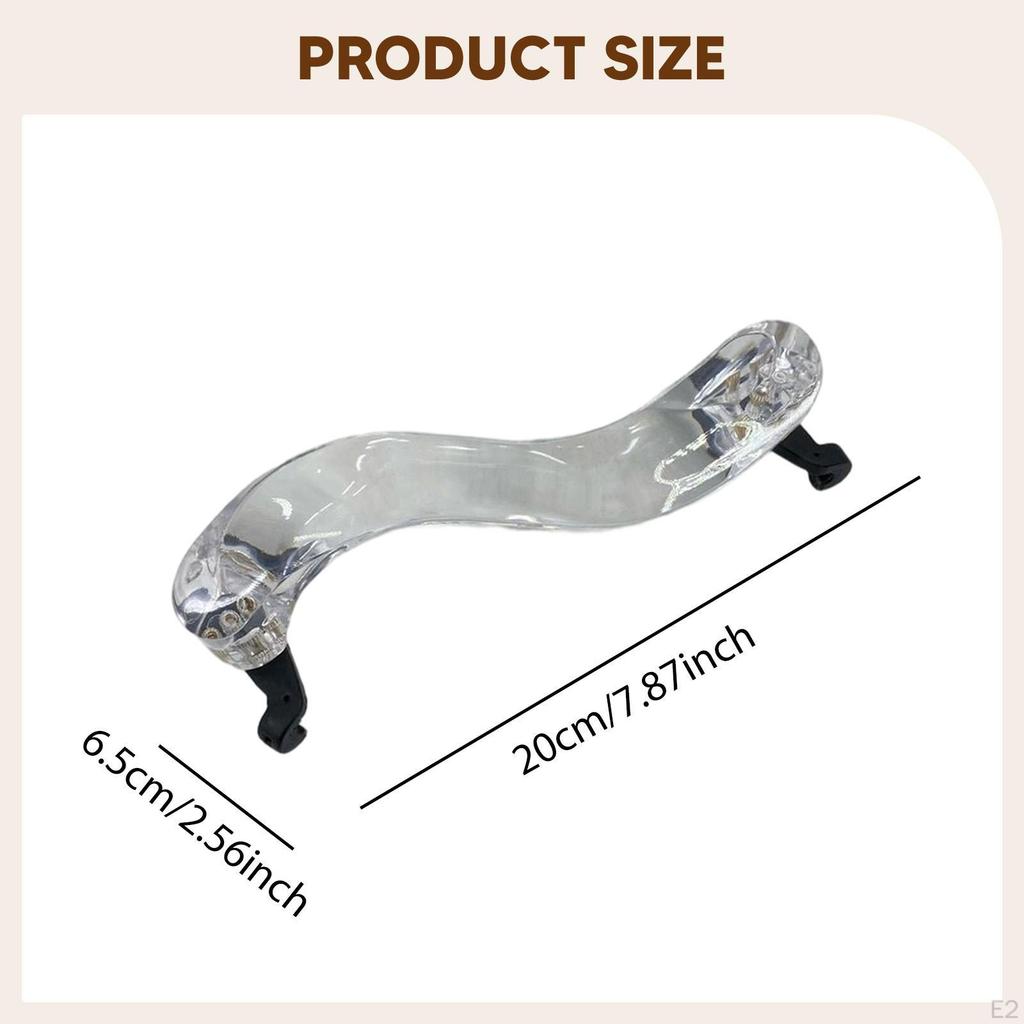 1/2 3/4 Violin Shoulder Rest Easy To Use Non Slip Acrylic Comfort High Strength Pad Musical
