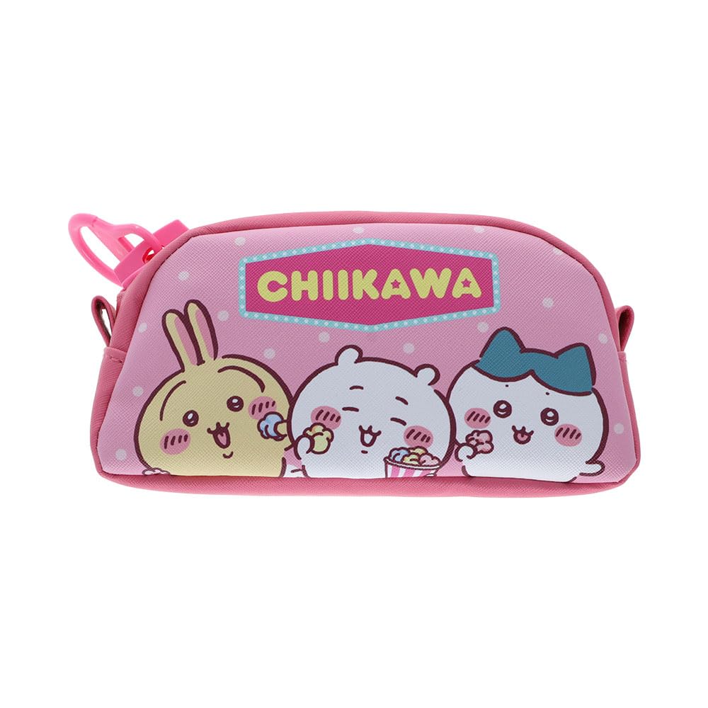 Stationery Chiikawa Pencil Large Deca S1430661 Sun-Star Case, Capacity, Zip, Pink,