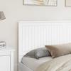 Headboard with Glossy White Headboard 180 cm Particleboard