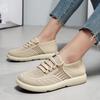 Spring and summer cloth shoes women's flat-bottomed fly-woven casual lightweight breathable single shoes soft-soled non-slip casual shoes