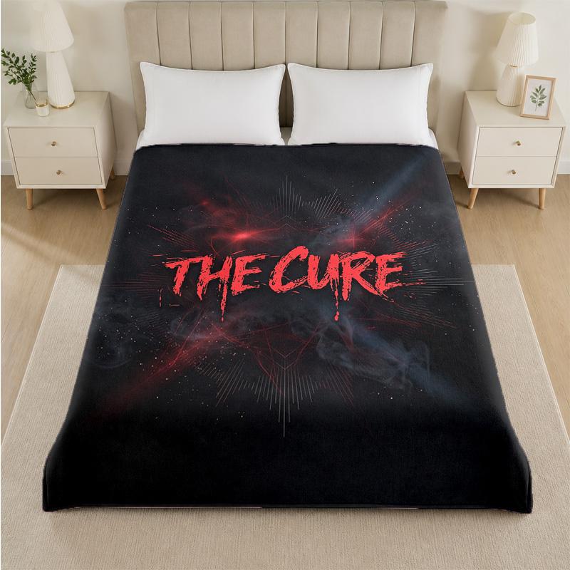 Coperta in Flanella con Stampa The Cure Morbida e Leggera Coperta Plaid in Peluche per Letto Divano Uso Domestico