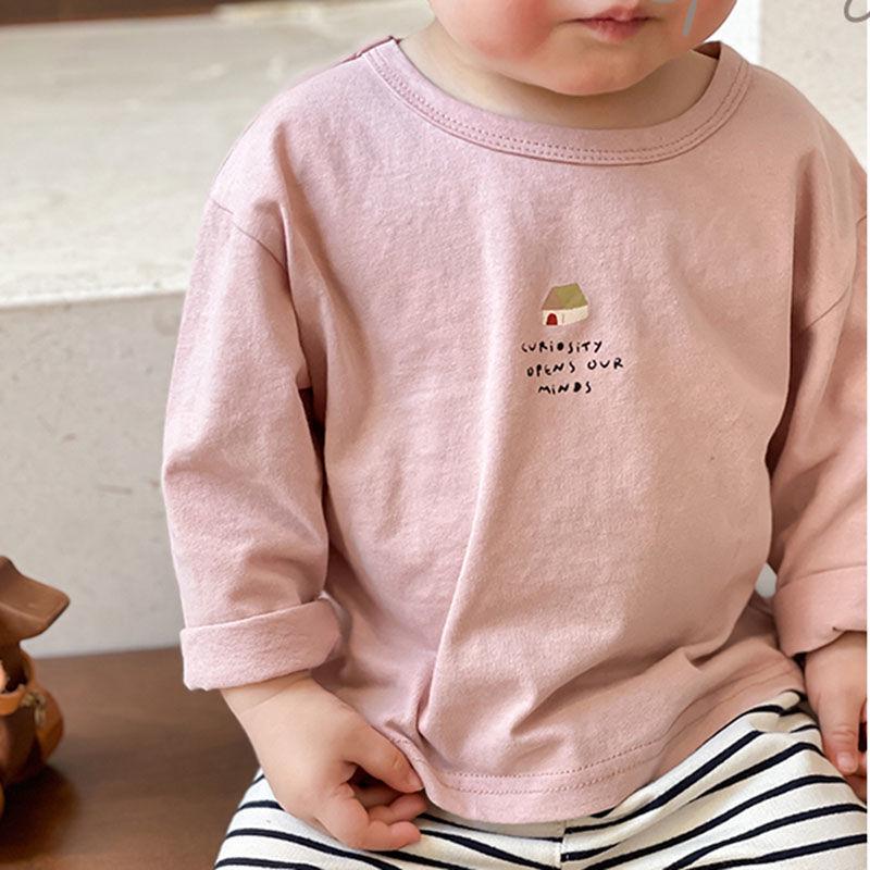 Baby Three-Piece Long Sleeve Crew Neck Tee Set – Spring Collection