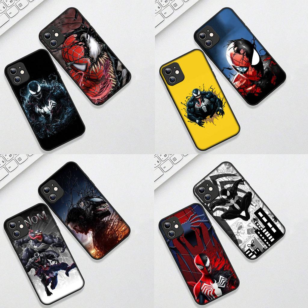 For Motorola Moto G86 G57 G67 G24 G15 G54 Power G13 G14 G34 G35 G45 G60 G53 G55 G64 G75 G72 Phone Case Venom Marvel Spider Man