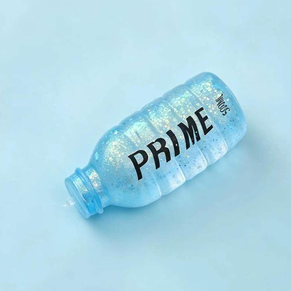 Maltose Frisdrankfles Glitter Drank Knijpen Muziek Langzame Terugslag Ontspannend Speelgoed Vent Knijpen Muziek Verjaardagscadeau blauw