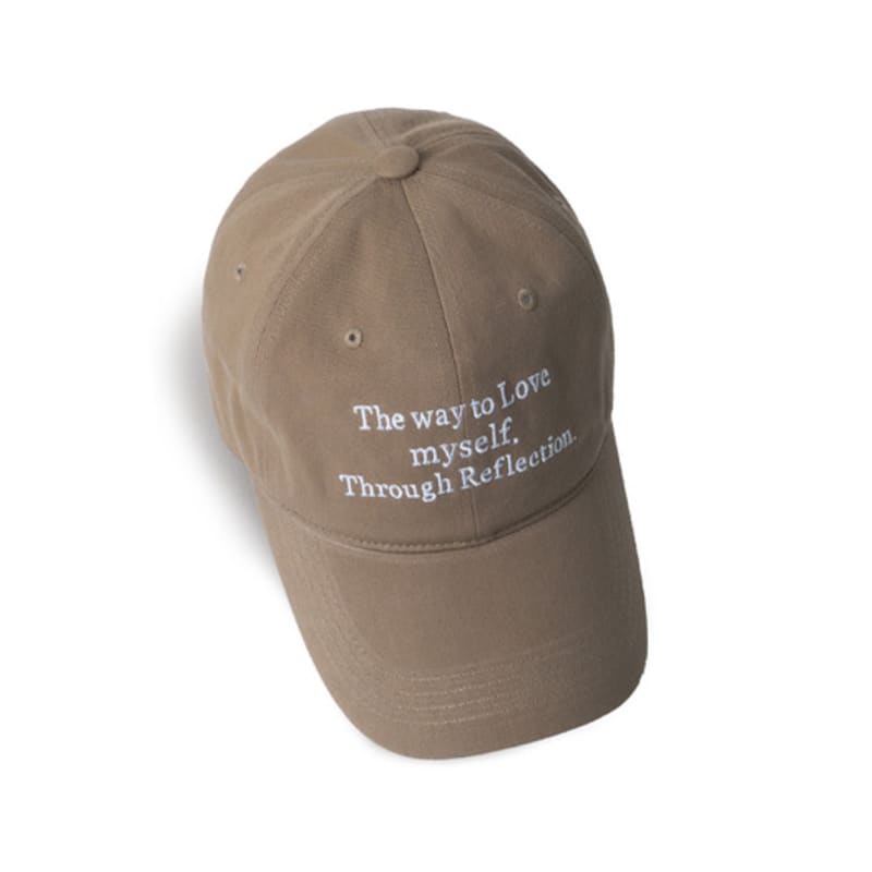 RAINBOWBOWL Luv Myself Ball Cap - Light Brown