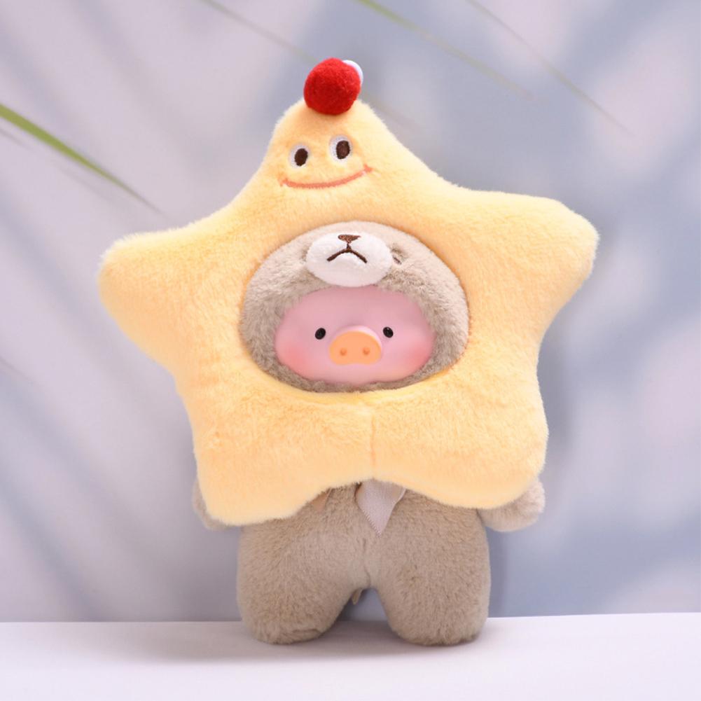 For 14cm Lulu the Piggy Headwear Cape Fashion Doll Clothes Color Match Hoodies Dolls Accessories Cute Decoration Little Clothes
