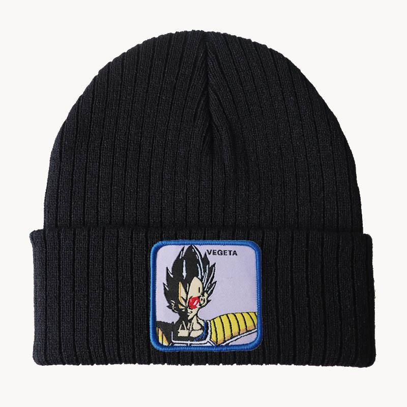 Anime Cartoon Dragon Ball Series Knitted Hat, Woolen Hat, Hip-Hop Ski Pullover Hat, Gohan Goku for Men and Women