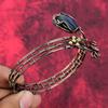 Labradorite Bangle Copper Wire Wrapped Cuff Bracelet Adjustable Cuff Copper Jewelry Handmade Bangle Original Gemstone Jewelry Gifts For Him
