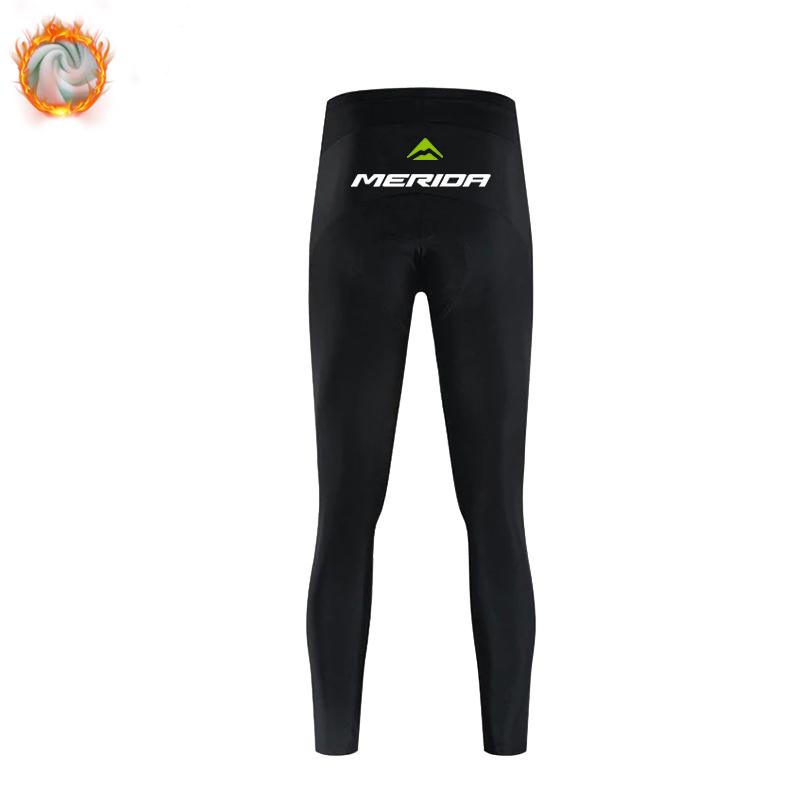 

Team Merida Thermal Fleece Bicycle Clothing Long Sleeve Jersey Road Bike Clothes Ropa Ciclismo MTB Uniform 2026 Winter Fleece Warm Cycling Suit Set S